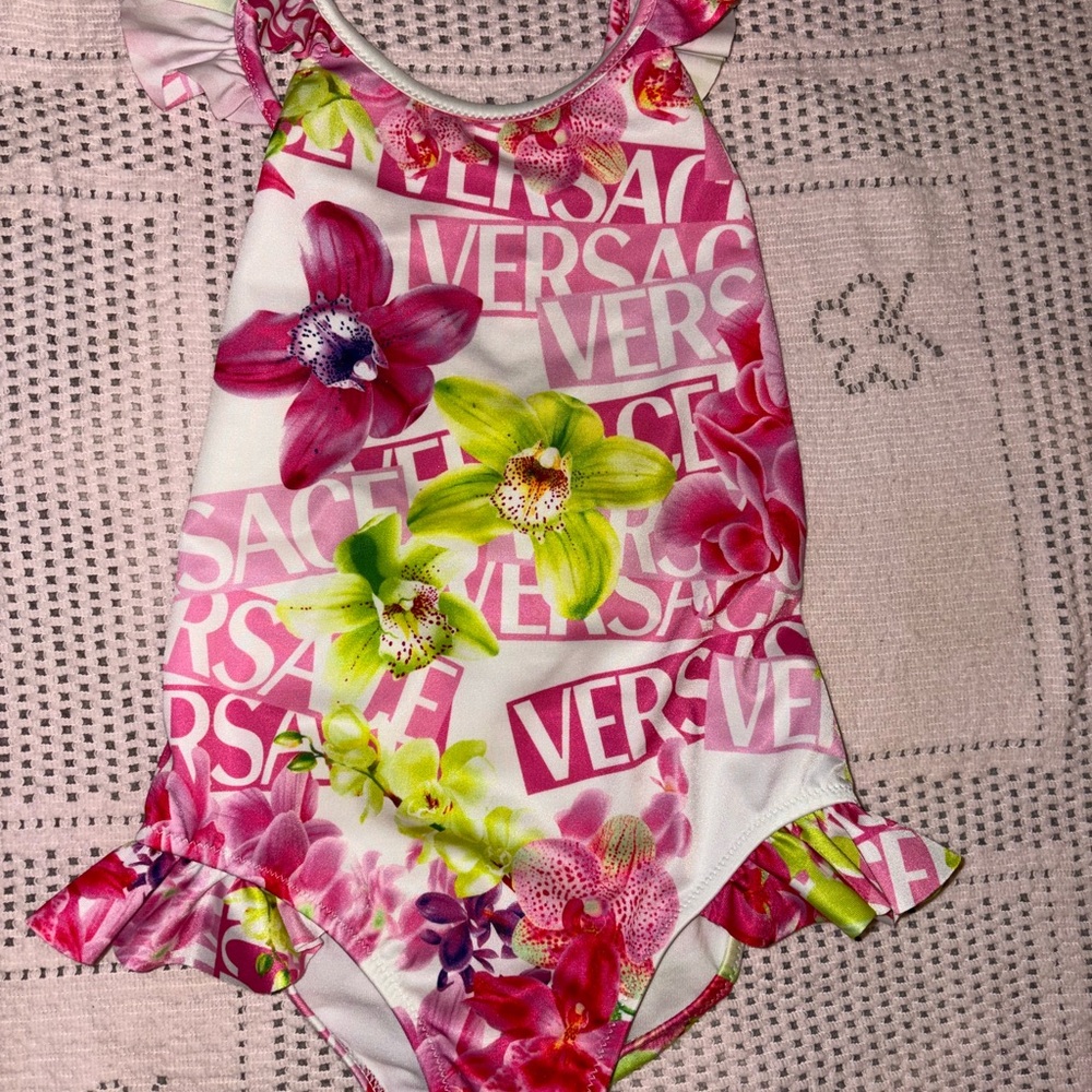 Versace Floral Print Swimsuit